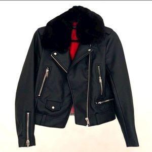 Zara leather moto jacket